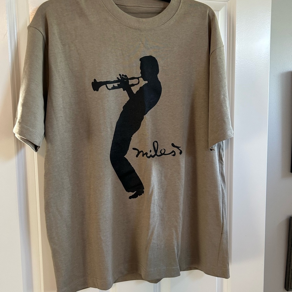 Miles Graphic Tan T-Shirt